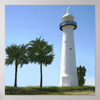 Póster faro de biloxi