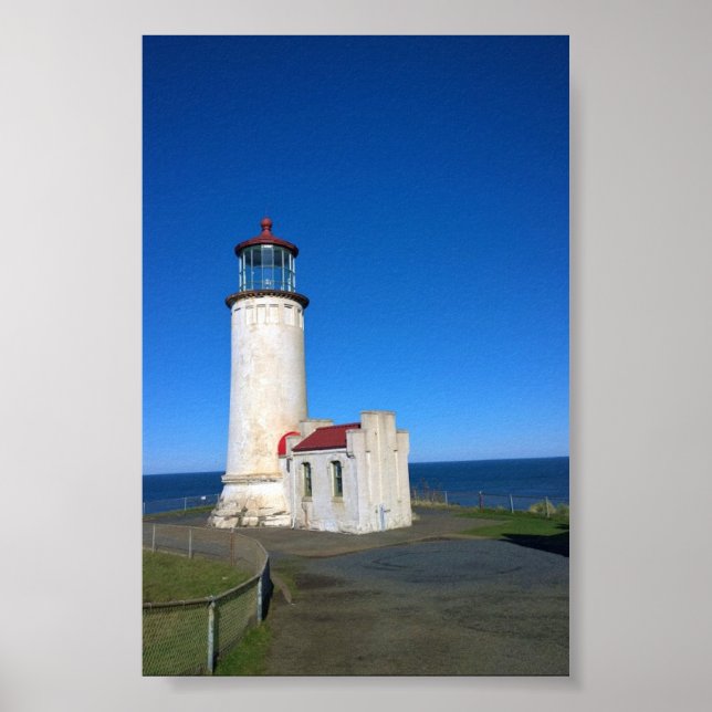Póster Faro de cabeza norte, decepción de Cabo, WA (Frente)