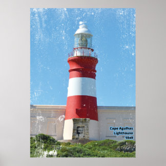 Póster Faro de Cabo Agulhas 1849