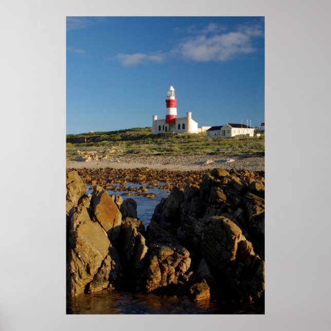 Póster Faro de Cabo Agulhas, Cabo Occidental (Frente)