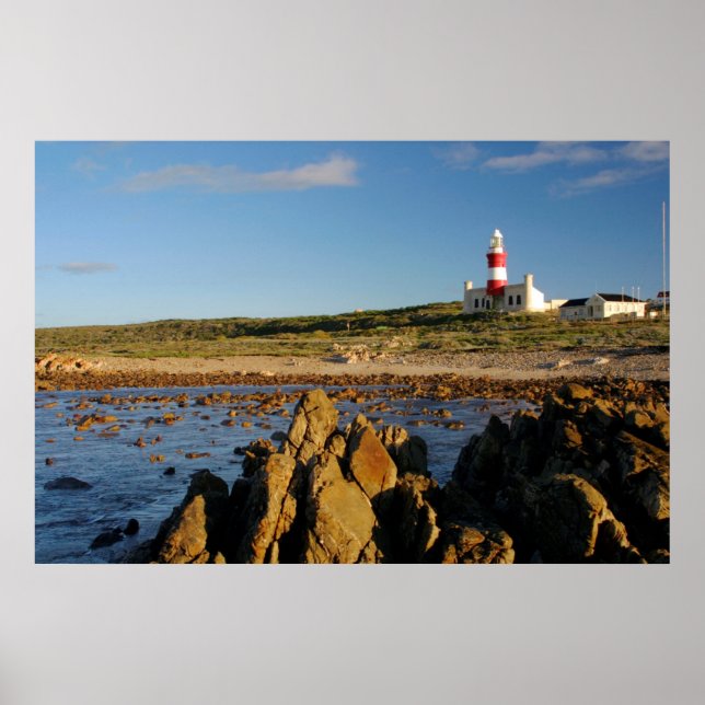Póster Faro de Cabo Agulhas, Cabo Occidental 2 (Frente)