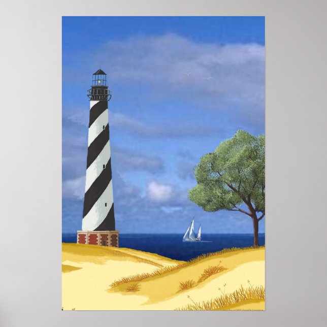 Póster Faro de Cape Hatteras (Frente)