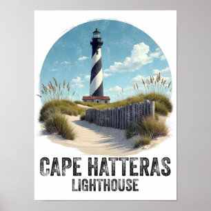 Póster Faro de Cape Hatteras - Carolina del Norte