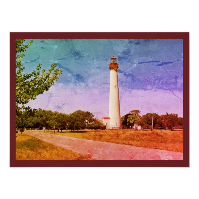 Póster Faro de Cape May (Anverso)
