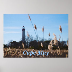 Póster Faro de Cape May