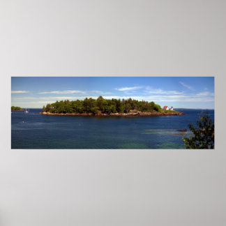 Póster Faro de Curtis, Maine