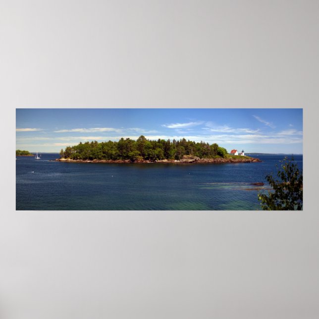 Póster Faro de Curtis, Maine (Frente)