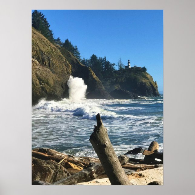 Póster Faro de decepción del Cabo, Washington (Frente)