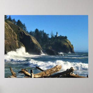 Póster Faro de decepción del Cabo, Washington