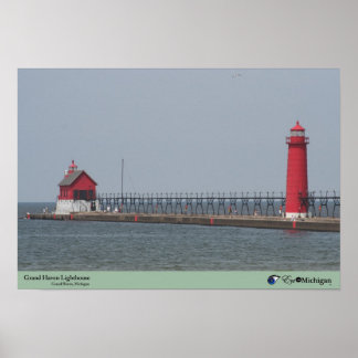 Póster Faro de Grand Haven - Michigan