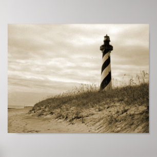 Póster Faro de Hatteras del cabo