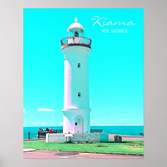 Póster Faro de Kiama NSW Australia (Frente)