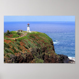 Póster Faro de Kilauea en Kauai
