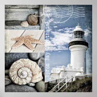 Póster Faro de la Bahía de Byron