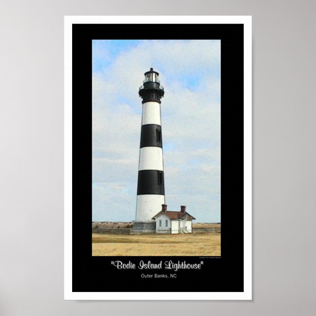 Póster Faro de la isla Bodie (Frente)
