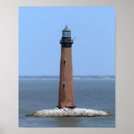 Póster faro de la isla de arena