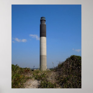 Póster Faro de la isla del roble, Carolina del Norte