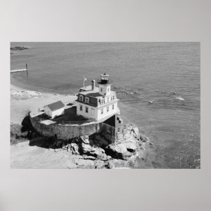 Póster Faro de la isla Rosa