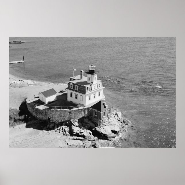 Póster Faro de la isla Rosa (Frente)