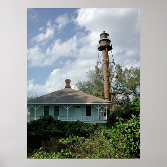 Póster Faro de la isla Sanibel