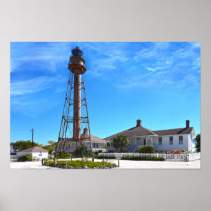 Póster Faro de la Isla Sanibel