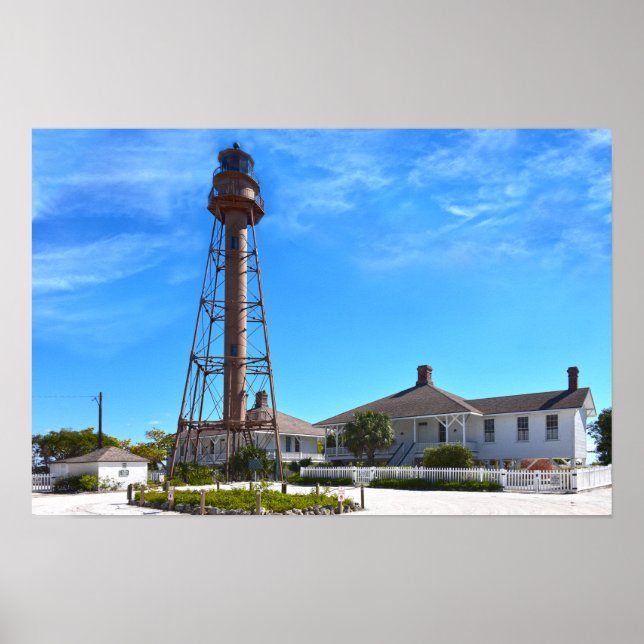 Póster Faro de la Isla Sanibel (Frente)