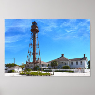 Póster Faro de la isla Sanibel