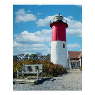 Póster Faro de la playa de Nauset en Cape Cod