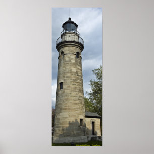 Póster Faro de la tierra de Erie - Pennsylvania
