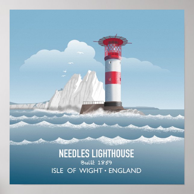 Póster Faro de Needles (Frente)