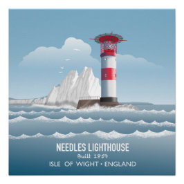 Póster Faro de Needles