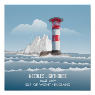 Póster Faro de Needles