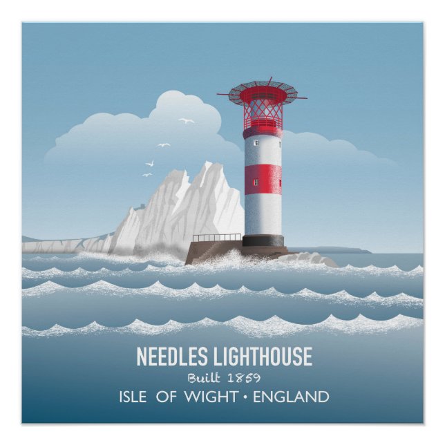 Póster Faro de Needles (Anverso)