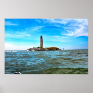 Póster Faro de New Point Comfort - Bahía de Mobjack