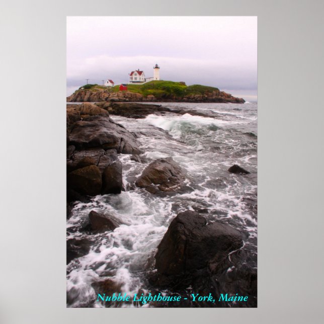 Póster Faro de Nubble - York, Maine (Frente)