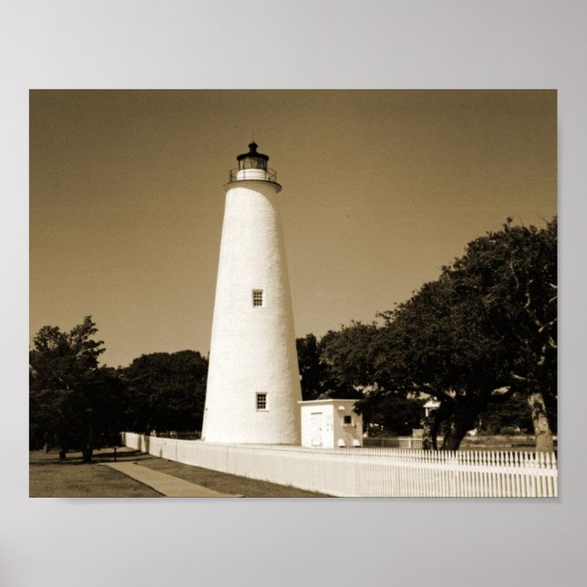 Póster Faro de Ocracoke (Frente)