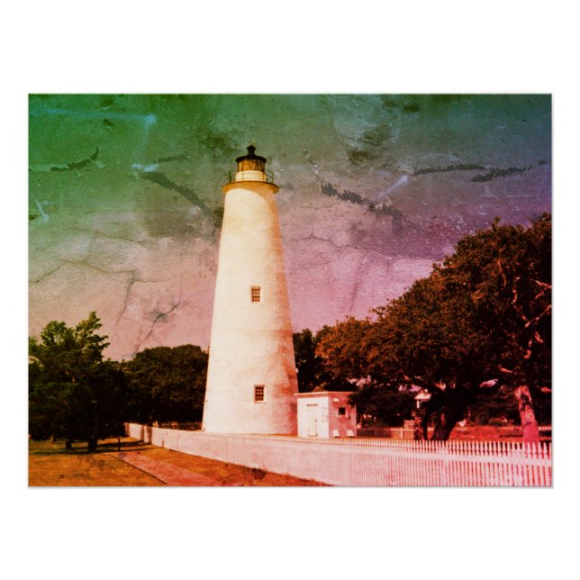 Póster Faro de Ocracoke (Anverso)