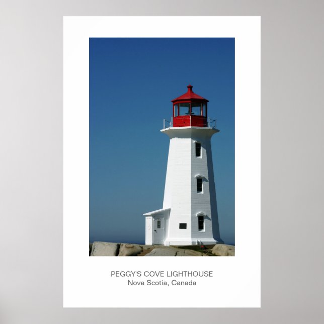 Póster Faro de Peggy's Cove, Poster de Nueva Escocia (Frente)