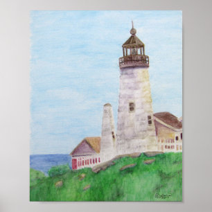 Póster Faro de Pemaquid Point
