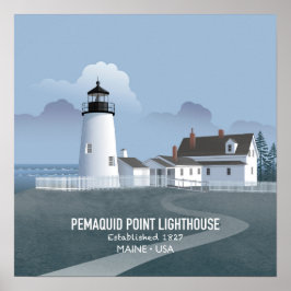 Póster Faro de Pemaquid Point
