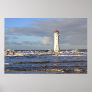 Póster Faro de Perch Rock, New Brighton