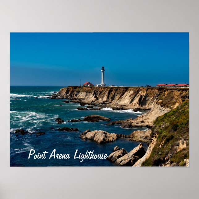 Póster Faro de Point Arena Escenario (Frente)