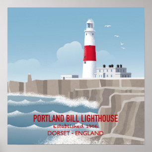 Póster Faro de Portland Bill