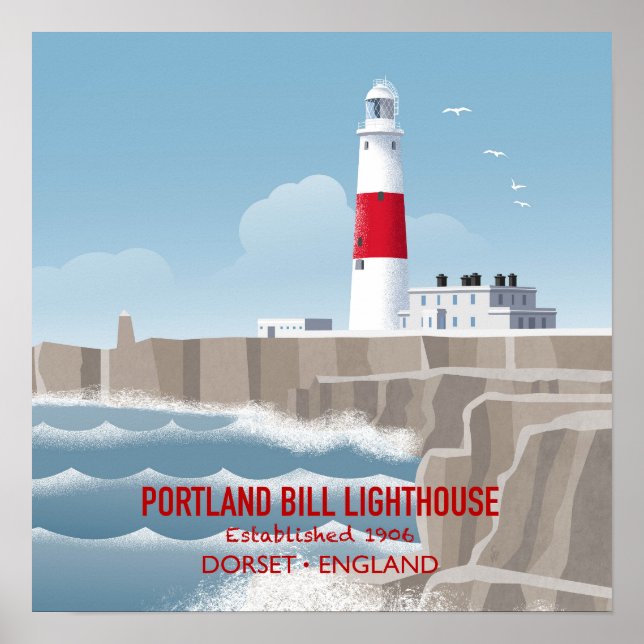 Póster Faro de Portland Bill (Frente)