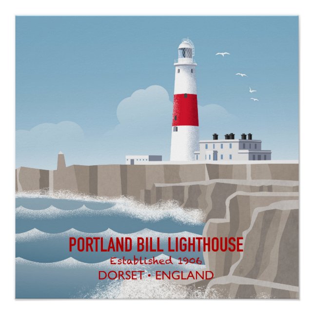 Póster Faro de Portland Bill (Anverso)