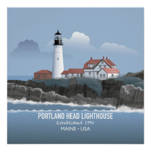 Póster Faro de Portland Head