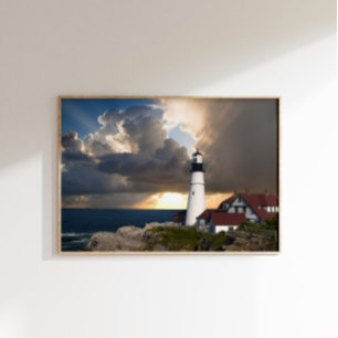 Póster Faro de Portland Head Maine Foto