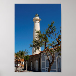 Póster Faro de Punta Secca, Sicilia, Italia