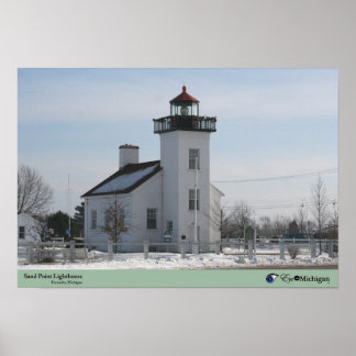 Póster Faro de Sand Point - Escanaba, MI
