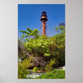 Póster Faro De Sanibel Bajo Cielos Claros